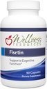 Wellness Resources Fisetin - Novusetin Fisetin Supplement for Longevity, Pamäť, Focus, Brain Health - Senolytic and Situin Activator - Gluten-Free, Non-GMO, Vegan (100 mg, 90 kapsúl)