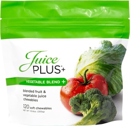 JuicePlus+ Zeleninová zmes mäkké žuvačky (Chewables) - Delicious Vegan Gummies s 11 Nutrient-Rich Zelenina pre denné wellness! Zvýšenie príjmu vitamínov a viac - pre deti a dospelých - (1-mo, 30 žuv)