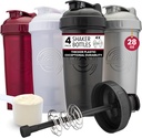 GOMOYO [4-Pack] 28-Ounce fľaša Shaker 