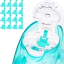 FireAnt Silikónové podušky naplnia príslušenstvo Kompatibilné s Navage Nasal Care, 16 Pack opakovane použiteľné silikónové soľné pads znovu naplní náhrady, jednoduchá prevádzka (Light Blue 16 packs)