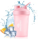 Prodigy Nutrition Labs Premium Shaker Bottle Perfect for Protein Shakes and Pre Cvičenie -14 Ounce (Pink)