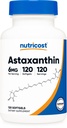 Nutricost Astaxantín 6 mg, non-GMO a Gluten Free, 120 Softgels (4 mesiace dodávky)