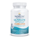 Nordic Naturals Omega Curcumin, Lemon - 60 Soft Gels - 1200 mg Omega-3 + 400 mg Optimalizovaný Curcumin - Combats Cellular Stres - Non-GMO - 30 Servírovanie