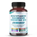 Benfotiamín s horčíkom a koenzýmom Q10 - podporuje Nerve zdravie, Cellular Wellness & Eye - Vyrobené v USA - 150 Kapsule