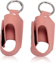 HURRISE 2ks Astma Inhaler Holder, Inhaler Holič Keychain, Prenosné Storage Ochranné PU kožené puzdro s karabínovým klipom - Versatile Usage, Štýlové a dizajn pre cestovanie