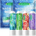 8PCS Nosová tyčinka, inhalačná tyčinka, inhalátor nosová tyčinka na úľavu od sínusu a vertigo, aromaterapia inhalátor vyrobený s esenciálnymi olejmi+Mentol (Mint,Wintermint,Tropical,Lavender)