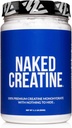 NAKED Pure Micronized Creatin Monohydrate Powder - Neochutený, 500g, 1,1lb hromadne - Vegan, non-GMO, Gluten-free, Soy-free, žiadne výplne, podporuje rast a silu svalov - 100 porcií