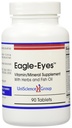 Eagle-Eyes, Optimal Vision Health with 500 mg Omega 3 Fish Oil, Lutein, Zeaxantin, Čučoriedkový ovocný extrakt, Vitamíny A, C, E, Zinok, NAC, Taurín, 90 tabliet