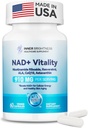 NAD+ Supplement for Women, with 900MG Nicotinamide Riboside (NR), Resveratrol, CoQ10, Alpha-Lipoic Acid, Astaxantin - Supports Cellular Energy & Repair, Healthy Aging - 60 Vegetariánske kapsuly