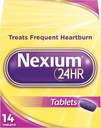 Nexium 24HR Tablety na úľavu od pálenia záhy s oneskoreným uvoľňovaním, Ezomeprazol Redukcia kyseliny horčíkovej, 20 mg, 14