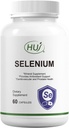 HUJ Selenium Supplement, 60 Kapsule, Antioxidant podpora, Minerálne doplnky