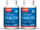 Jarrow Formules Krill Oil - 60 Softgels - Fosfolipid Omega-3 Complex s astaxantínom - Môže podporiť Lipid Management, Funkcia mozgu a metabolizmus - 30 Servisov
