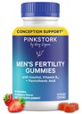 Modrá búrka plodnosť doplnok Gummy pre mužov - mužské prenatálne vitamíny, Conception podpora pre neho - reprodukčné zdravie, hormonálna rovnováha a motilita - 90 Počet