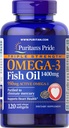 Puritánska pýcha Omega-3 Rybí olej 1360 mg Softgels, 120 gróf