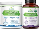Zazzee Myo-Inositol Powder a USDA Organic Vitex Kapsule, Vegan, All-Natural and Non-GMO
