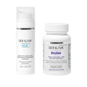 Skinuva® Jazva (1,7 oz) & Bruise (14 kapsúl) - Advanced Silikónový krém Formulovaný s rastovými faktormi & Homeopatické Bruise Remedy Formulované s Arnica, Hypromelain & Zinok