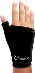 TheraICE Wrist Ice Pack Zabaľte palec závod pre buď ruky pre horúcu a studenú terapiu - Znovu použiteľný mäkký gél Glove pre zranenia, Carpal Tunel, Artritída, De Quervain tenosynovitída - Postihuje väčšina mužov - L/XL