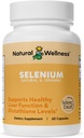 Prírodné wellness organické selén 200 mcg 