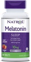 Natrol Melatonín Spánok Maximálna sila rýchlo rozpustiť Jahodová príchuť 10 mg 60 tabliet (dávka 2)