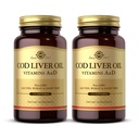 Solgar Cod Liver Oil - 250 Softgels, balenie po 2 - Poskytuje vitamíny A a D - non-GMO, bez lepku - 500 celkové služby