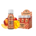 Správne Wild Vegan Energy Shots, s L-Theanine, a organické kofeín, Čistá rastlina na báze energie nápoj, bezlepok, GMO-Free, Mliečne-Free, Stevia-Free, Soy-Free, Peach Mango, 2.5 Fl Oz, 6 Balenie