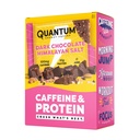 Quantum Energy Square: Energy Bar s kofeínom & 10g Protein. Delicious Healthy Snack On The Go. (Vegan, Gluten-free, Soy-free, Dairy-free) (Tmavá čokoláda ružová himalájska soľ)