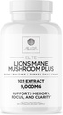 DR. EMIL NUTRITION 9000mg Organic Lions Mane Supplement Capsulas with Chaga, Reishi & Maitake - Natural Mushrom Blend for Wellness Support