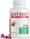 Bronson Beet Root Extra sila, non-GMO, 250 Vegetariánske tablety