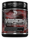 DRAGON PHARMA Venom Extreme Potency Pre-Workout, Laser Sharp Focus + Energy, Intense Performance, Osvedčené zložky pre vylepšenú vazodilatáciu a vytrvalosť (40 Servings, Americká šťava)