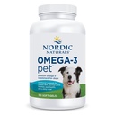 Nordic Naturals Omega-3 Pet, Unflavred - 180 Soft Gels - 320 mg Omega-3 Per Soft Gel - Rybí olej pre psy s EPA & DHA - Podporuje srdce, pokožku, kabát, & Immune zdravie