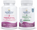 Nordic Naturals Vegan Mami a Baby Starter Pack - Vegan Prenatálne DHA a prenatálne multivitamínové tablety
