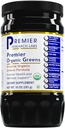 Premier Research Labs Premier Organic Greens - Super Greens Powder, Greens Superfood Powder for Drinks, Green Juice, Nutrition Support, Supergreens for Men & Ženy, špenát, Alfalfa, Chlorella - 10 oz
