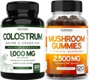 OCHRANA DORADO Colostrum Supplement 1000mg per serving and Mushrom Gummies (120 gróf) Mushrom Supplement