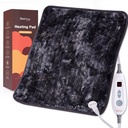 Bearhug XL Electric Heating Pad 20'x24' Double-Sided Faux Fur Vyhrievaný Pad, 6 Tepelné úrovne, 2H Auto-Off, Moist & Suché Tepelná terapia pre úľavu od bolesti chrbta, Machine Washable, ETL Certified, Darčeková škatuľka