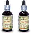 Cleavers (Gálium Aparíne) Tinktúra, Organické sušené nadzemné časti tekutý extrakt (názov brand: HerbalTerra, hrdo vyrobené v USA) 2x2 fl.oz (2x60 ml)