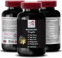 Nutričná podpora - RESVERATROL COPLEX - Berry Superfoods, Hydratácia Balance, Pomegranate Energy, Acai Berry Energy, Energizing Support, Daily Support, Grape Skin Power 1 Fľaša 60 Kapsule