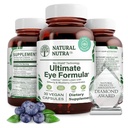 Prírodné Nutra Ultimate Eye Health Supplement - Čučoriedky a čučoriedky extrakt Zmes pre deň a noc Vision Podpora, Podporuje farebné vnímanie a oči jasnosť - non-GMO, lepok-free, Vegan - 30 Kapsule