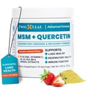 Twig & Leaf MSM Quercetin Supplement with Vitamín C & Zinok (Jahoda Banana) - MSM Powder Supplement for Respiratory Health - Natural Defense for Seasonal Challenges - 4.76 oz
