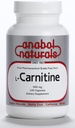 Anabol Naturals L-karnitín 120 Kapsule- 500mg Pure L-karnitín Per Kapsule, 120 Servings