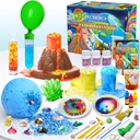 UNGLINGA 50+ Science Lab Experiments Kit for Kids, STEM Aktivity Vzdelávacie Scientist Hračky Darčeky pre chlapcov Dievčatá Chemistry Set, Gemstone, Sopka Eruption