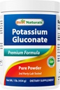 Najlepšie prírodné látky Glukónan draselný 1lb prášok (1 LB (Pack of 1))