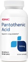 GNC Kyselina pantoténová 500 mg, 100 kapsúl, podporuje energetický metabolizmus