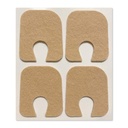 Aetna Foot Products - Lepidlo Felt U-Shaped Callus alebo Toe Pads, Balenie po 100, 1/8" hrubý