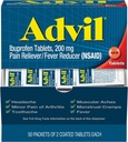 Advil Ibuprofen, 200 mg (50 balení 2 obalených tabliet) 50 ea (dávka 3)