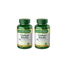 Nature's Bounty Ginkgo Biloba 60 mg Kapsule, 200 Count (Pack of 2)