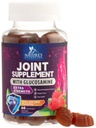 Spoločná podpora Gummy Glukozamín Plus vitamín E - Spoločná podpora Príležitostný nepohodlie pre chrbát, kolená a ruky - Kartiláž a spoločná podpora zdravia a flexibility - 60 Gumímies