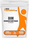 BulkSupplementments.com DIM prášok - Diindolylmetán prášok, DIM doplnok pre mužov a ženy - bez príchute a lepidla, 200 mg na obsluhu, 1 kg (2,2 lbs) (Pack of 1)