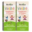 HERBION Naturals Vitality Doplnok pre deti, podporuje rast a chuť k jedlu, zmierňuje únavu, zlepšuje duševný a fyzický výkon, pre deti 1 rok a viac, 5 Fl Oz (Stock of 2)