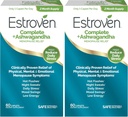 Etroven Complete + Ashwagandha Multi-Symptom Menopauza Dodatok pre ženy - klinicky preukázané zložky poskytnúť Menopauza úľava & Nočné potenie + úľava horúceho flashu* - 4 mesiace dodávky (Stock of 2)