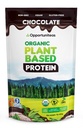 Oportuniteas Organic Plant Based Protein Powder, 20g Vegan Protein from Pea, Pumpkin, and Ryce, No Sugar, Non-GMO, Gluten-Free, Krémová čokoláda, 1 lb